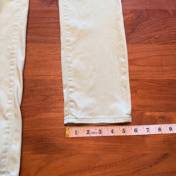 AG The Stilt Cigarette Leg x Calypso St. Barth Light Mint Green 26 Regular - Picture 7 of 8